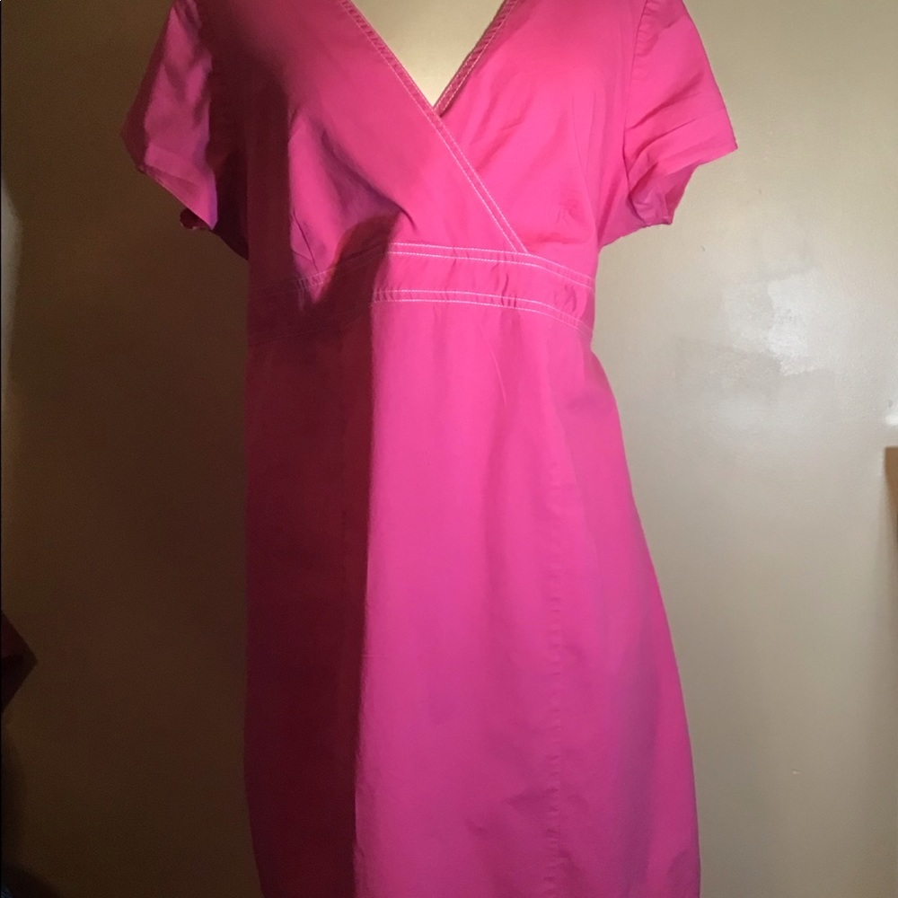 Women’s size extra large motherhood maternity dress hot pink - Picture 2 of 10